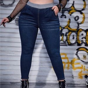 Jeans with drawl string, I was thinking they were more like a softer material